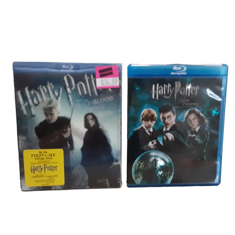 Blu Ray Harry Potter Lot Order of the Pheonix and the Half Blood Prince (New/LN)